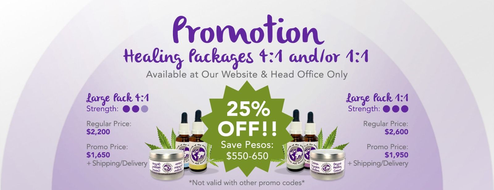 Healing Packages Promo