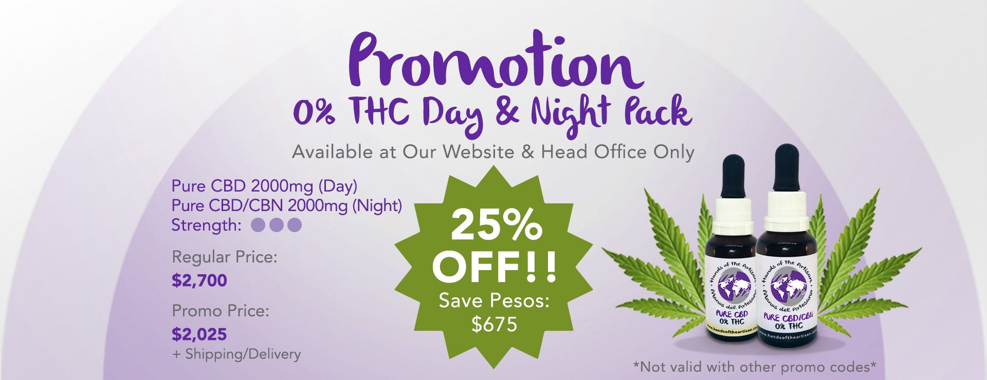 0% THC Day/Night Pack